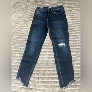 KanCan Dark Blue Distressed Skinny Jeans